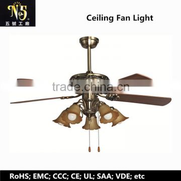 European-style Fashionable and Decorative Ceiling Fan Lamp