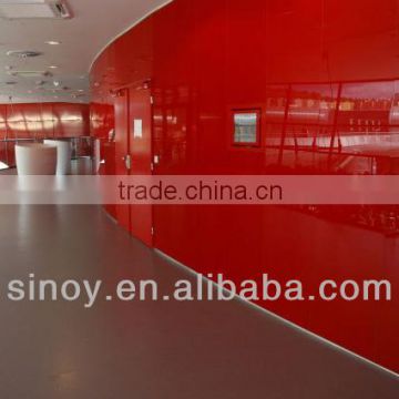 3mm 4mm 5mm 6mm Thickness Italy FENZI Paint red painted glass