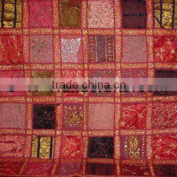 Tribal Folk Banjara Embroidery Kuch Tapestry Throw