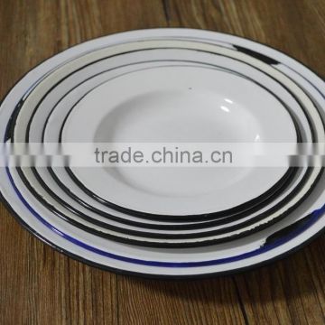 Variou size and color customized metal dish,plate