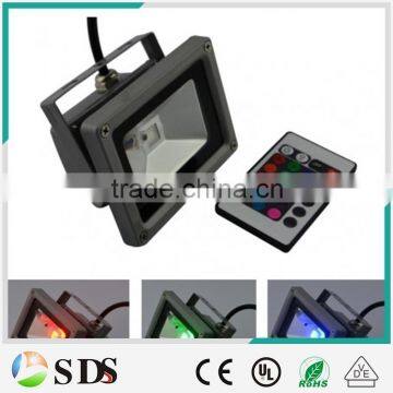 LED 10W IP65 Grey Integrated AC85-265V RGB LED flood light