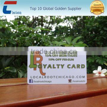 beautiful printing and data writable rfid reward card