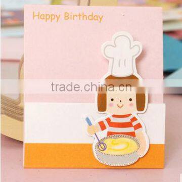 Exquisite 3D cooking meal desing pattern thanksgiving card/birthday card/greeting card