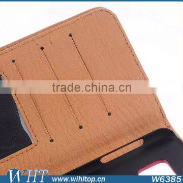 Flip Leather Case for Samsung Galaxy S6, Business Wallet Case for S6 With 9 Card Slots photo-5