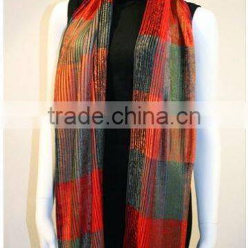 pleated fabric scarves