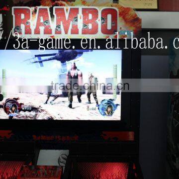 Factory Competitive Simulator Rambo Gun Shooting Coin Pusher Arcade Game Machine