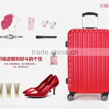 Pure 100% PC Hard Shell Luggage 20 Inch Trolley Suitcase