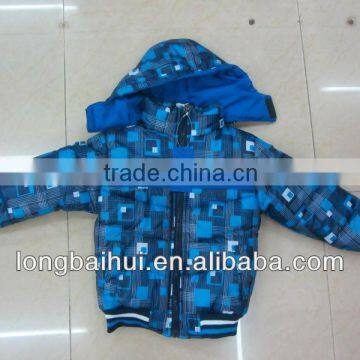 PPB2866 boy's winter waterproof warm jacket stocks