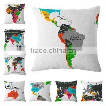 Fancy Oil painting 3D digital printed cushion cover, pillow case