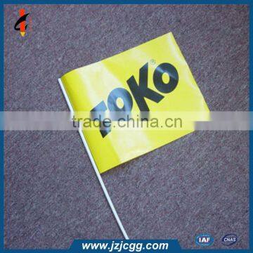 custom polyester plastic hand flag