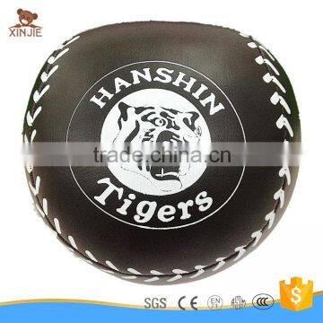 custom made PU leather baseball with printed logo