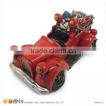 Resin Money Boxes for Adults Old Model Fire Car