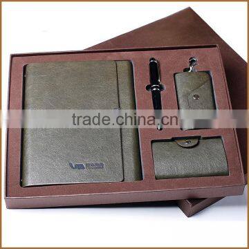 High end business pu leather promotion gift set