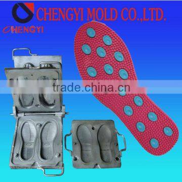 two color fully rubber sole mold