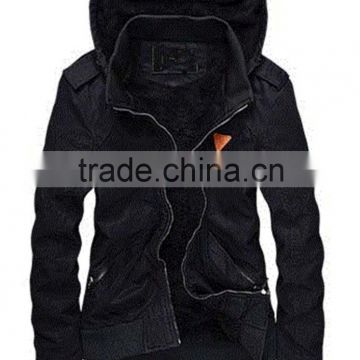 2016 wholesale mens heavy cotton washed jacket with fleece lining