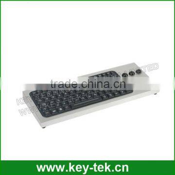 IP68 Waterproof Backlight Movable Silicone Trackball Keyboard