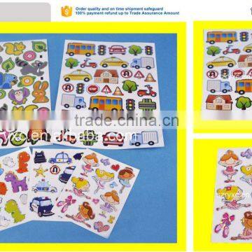Custom cartoon design paper adhesive label sticker