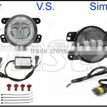 Direct Fit 20W High Power LED Daytime Running Light Halo Ring Fog Lamps for Pontiac Grand AM photo-4