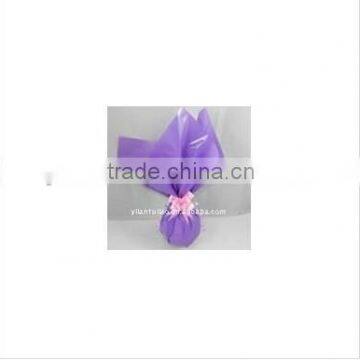 25gsm purple flower wrapping non woven fabric