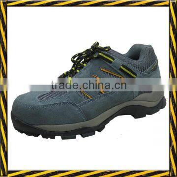 2016 new style suede leather EVA rubber sole safety hiking shoes