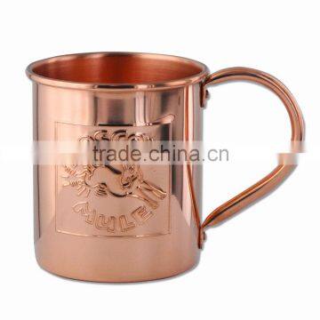 Embossed Copper Beer Mugs, Embossed Moscow Mule Mugs