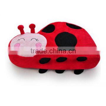 custom kids stuffed ladybug cheap wholesale plush pillow