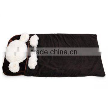 cute sheep fleece portable animal sleeping bag for child