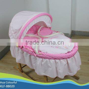 hand made cradle baby moses basket / moses basket set /maize basket/ bassinet,/ corn basket /with rocking stand BB020