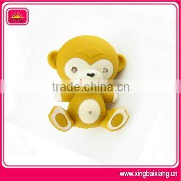 High quality custom rubber monkey keychain