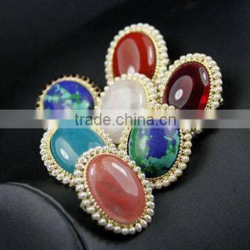Vintage alloy oval china wholesale brooch