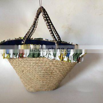 Seagrass handmade handbags,Best quality eco-friendly natural seagrass plant beach bag with handle