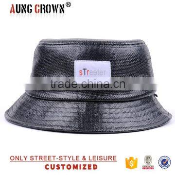 high quality wholesale black bucket hat custom