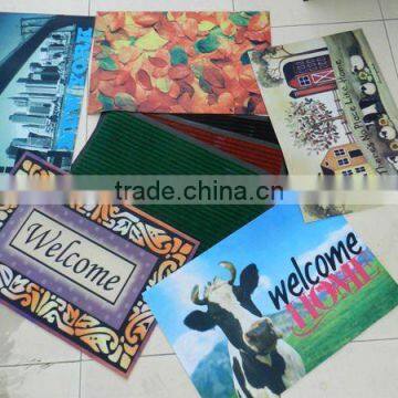 printed entrance door mat/A variety of design/870mm x 570mm x 11mm