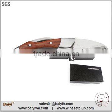 High Quality Double Hinged Style Wooden sommelier knife