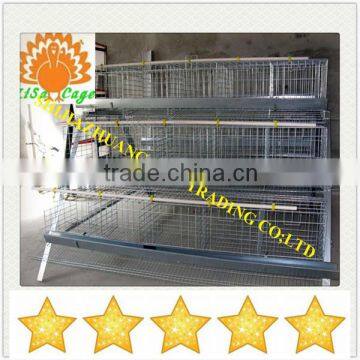 Hot dip galvanized strong cage for poultry chicken farming