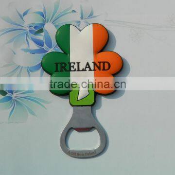 3d coloring souvenir custom beer bottle opener rubber