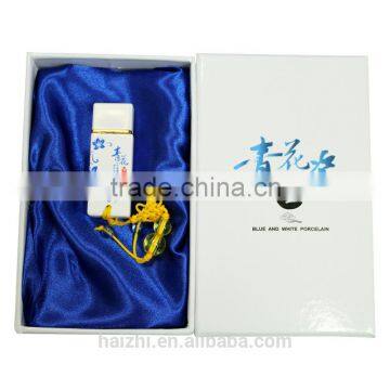 China Ceramic USB Flash Drive Blue and White Porcelain USB Disk photo-5