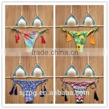 triangle cup crochet bikini, Wholesales of Crochet handmade Bikini