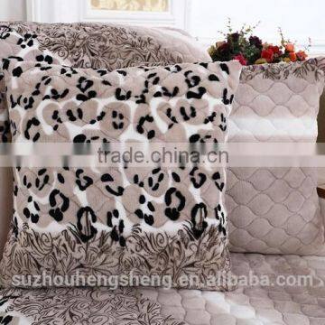 new super soft micro mink print cushion for autumn/winter