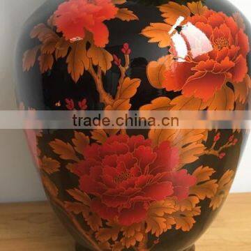 2016 High Quality Black Modern Pottery Vase photo-3