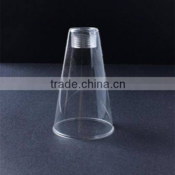 china new product pyrex glass lamp shade with G9 screw for lighting,cheap glass lamp cover /lampshade high quality