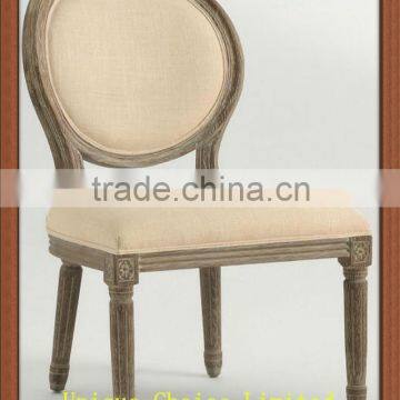 French Louis Style Luxury Wooden Round Back Dining Chair