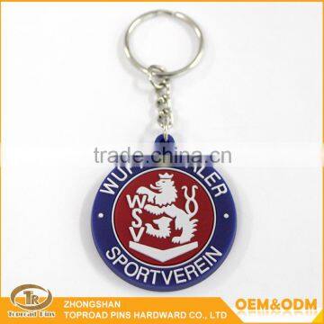 Zhongshan Promotional Craft Manufacturer Cheap Custom Metal Plated Key Ring Soft Cartoon Rubber Keychain Manufacturers photo-6