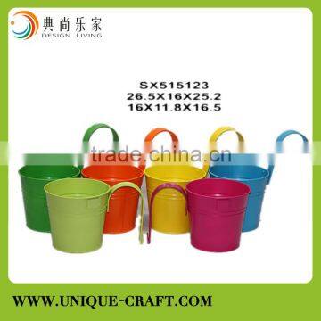 Populary Stainless Steel flower bucket garden decor