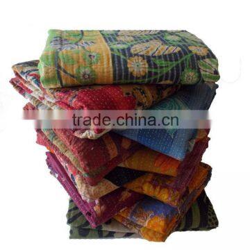 Vintage Kantha Quilt Reversible Quilt Handmade Kantha Quilt Kantha Stitched Throw Quilt Kantha Quilt Wholesale photo-2