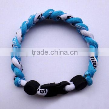 Braided Titanium Sports Wristband