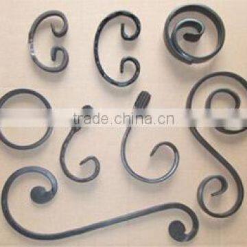 wrought iron railing and fence scrolls