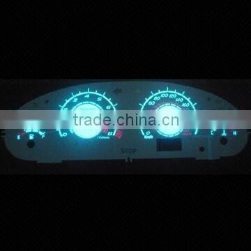 EL backlight panel for auto car meter