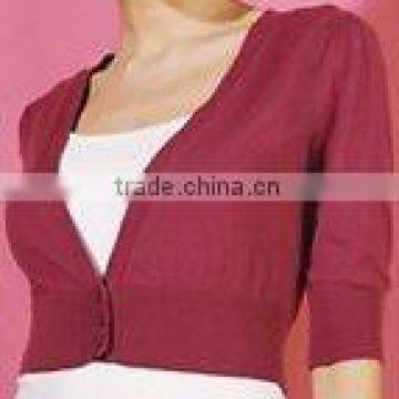 Ladies Cropped Cardigan