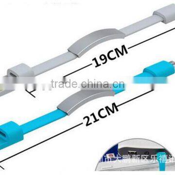 The New Bracelet Bracelet Cable Line Creative Portable Charging Line Wrist USB Cable Smartphones